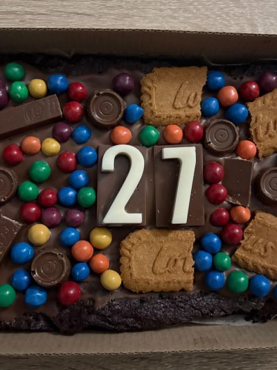 Brownie Celebration slab